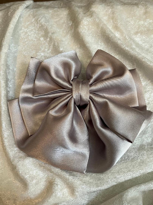 Satin Bow Barrette