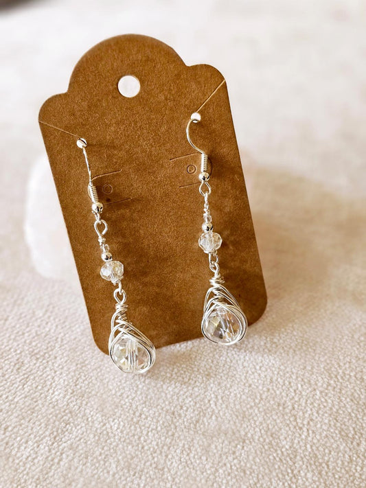 Earrings Herringbone wire style