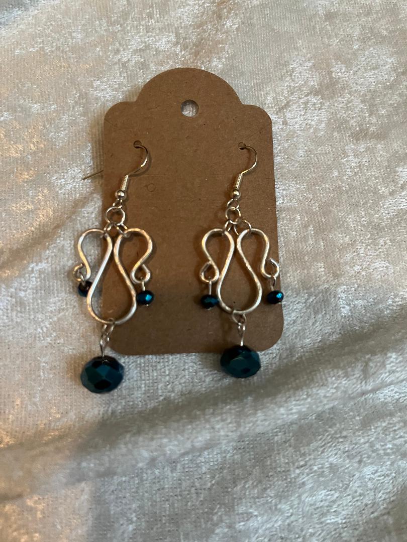 Silver Wired Earrings