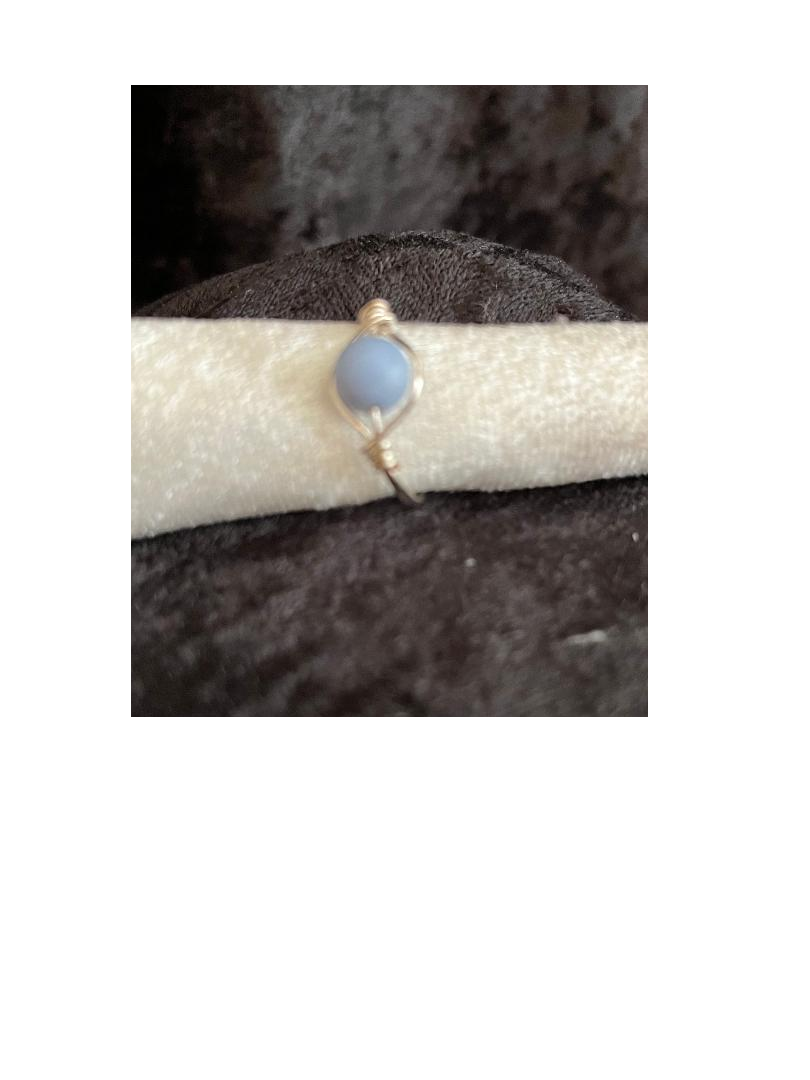 Blue Solitaire Ring